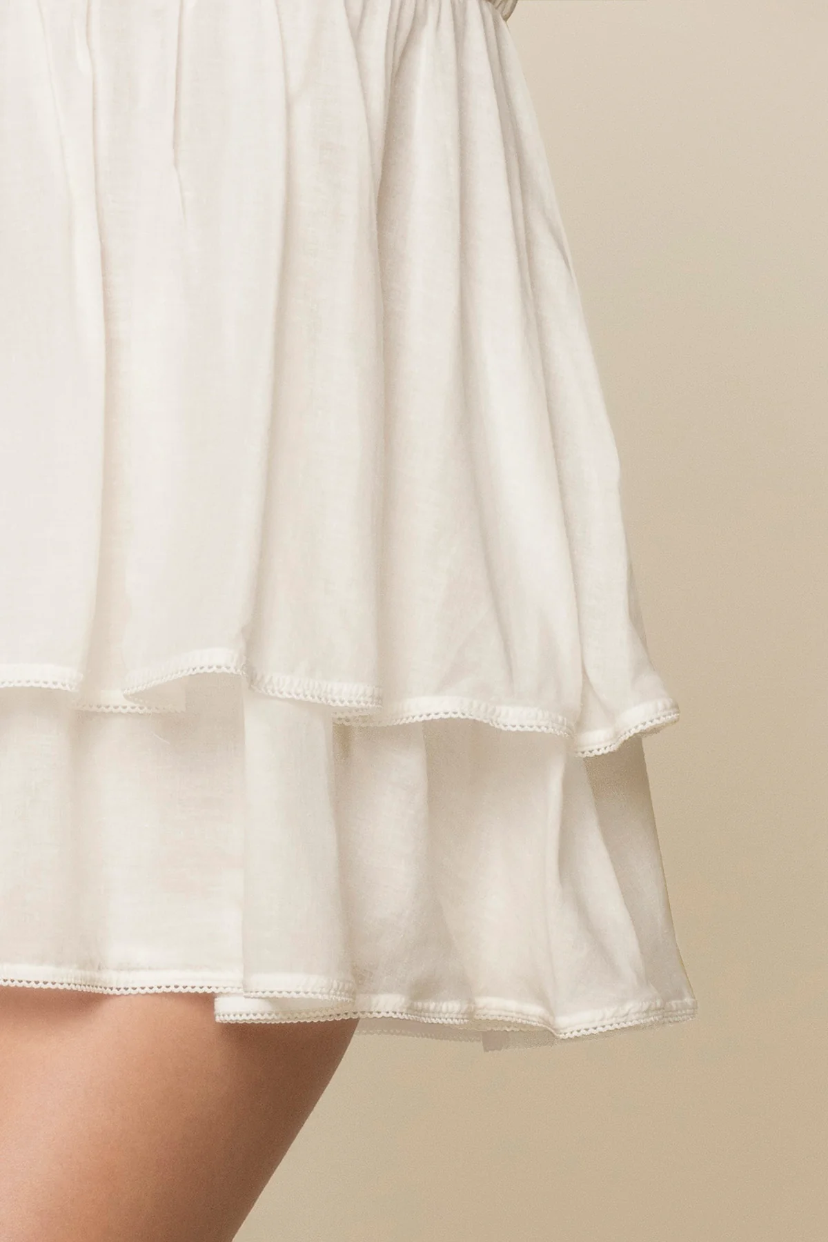 Wildest Dreams Babydoll Dress - Cream - Image 5